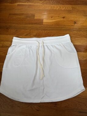 GAP White Drawstring Skirt with Pockets
